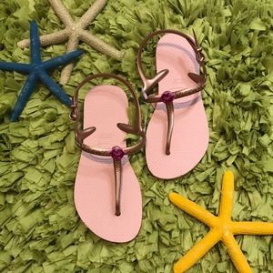 Havaianas Girls Freedom Sl Flip Flops Rose Pink